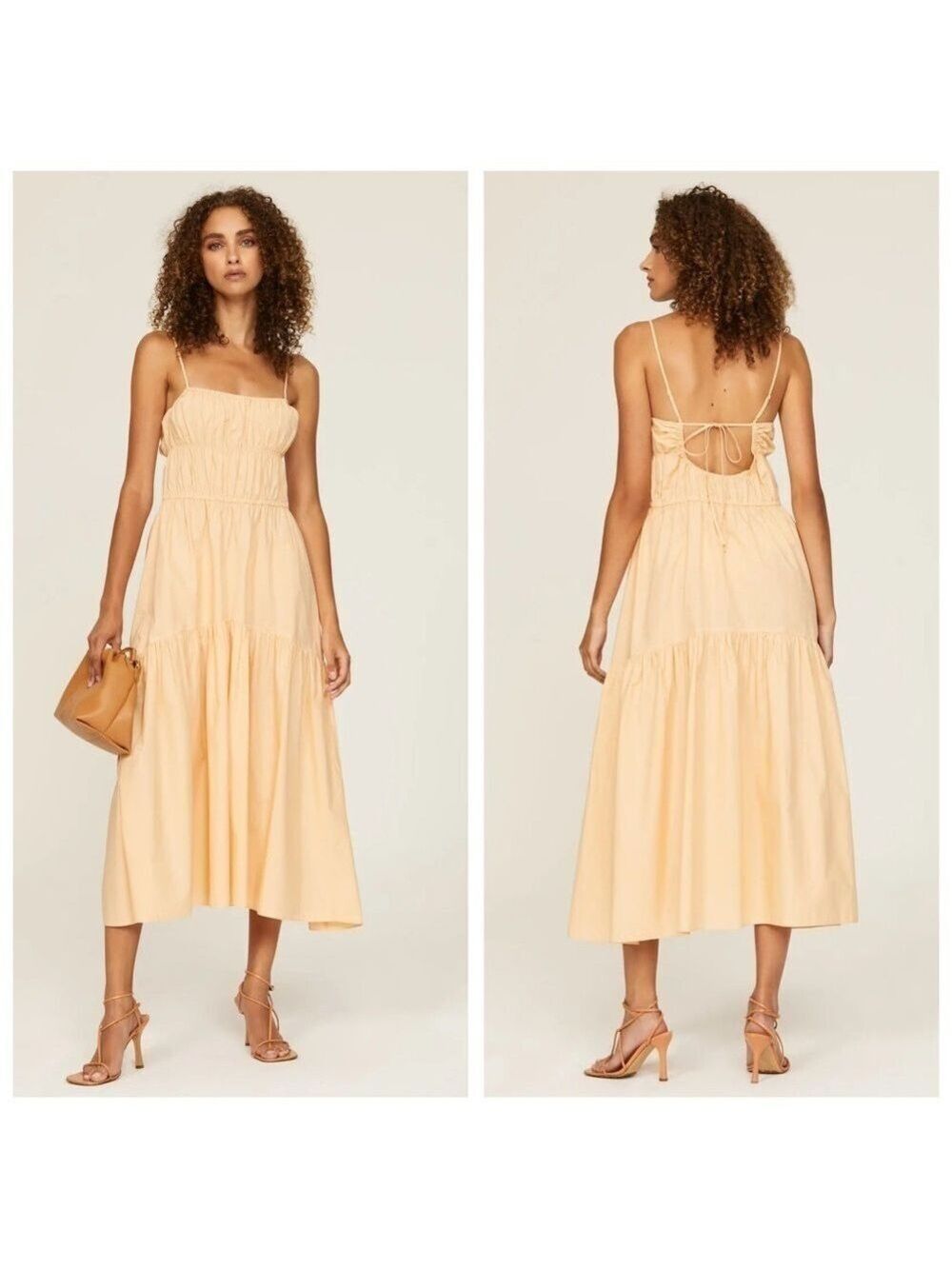 Vince Tie Back Cami Dress Size L